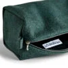 D. R. Harris and Fox Brothers The Housekeeper Dark Green Flannel Washbag - Large - Image 3